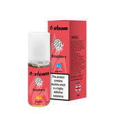 A STEAM E LIQUID 10 x 10ml 50/50 VGPG RASPBERRY 3mg, 6mg 12mg, 18mg